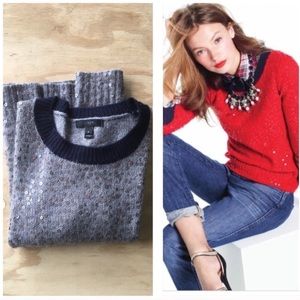 SALE🎉 J CREW Sequin Wool Holiday party Sweater